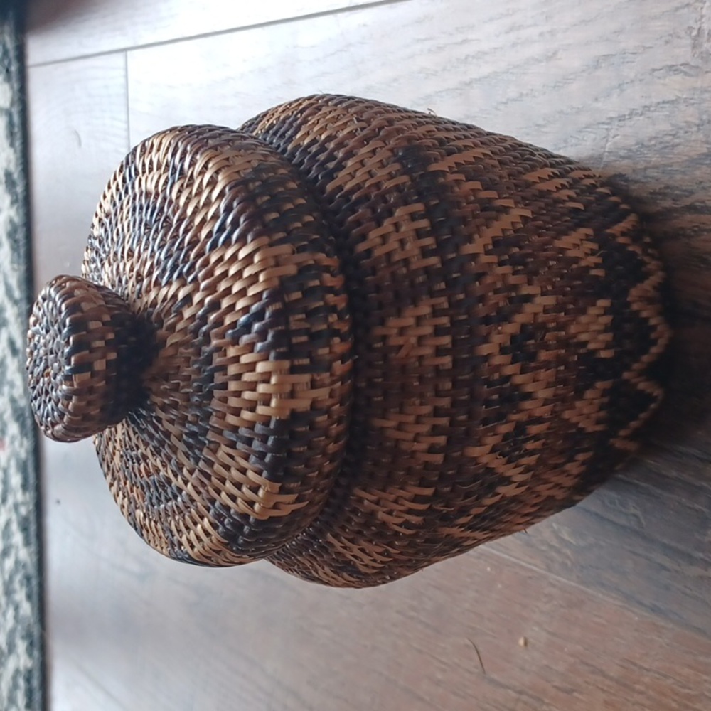Box Rattan - Handmade Ethnic Mangyan of The Philippines Spice Box